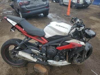  Salvage Triumph Motorcycle Street