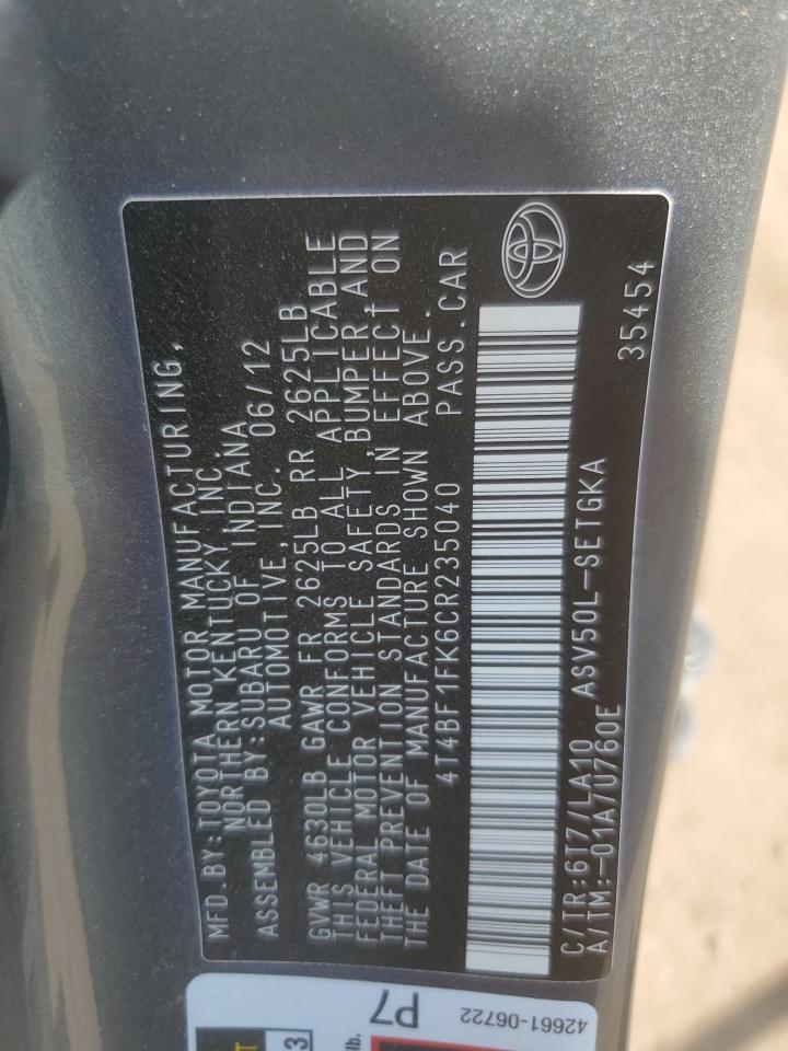 Toyota Camry Base Image 9