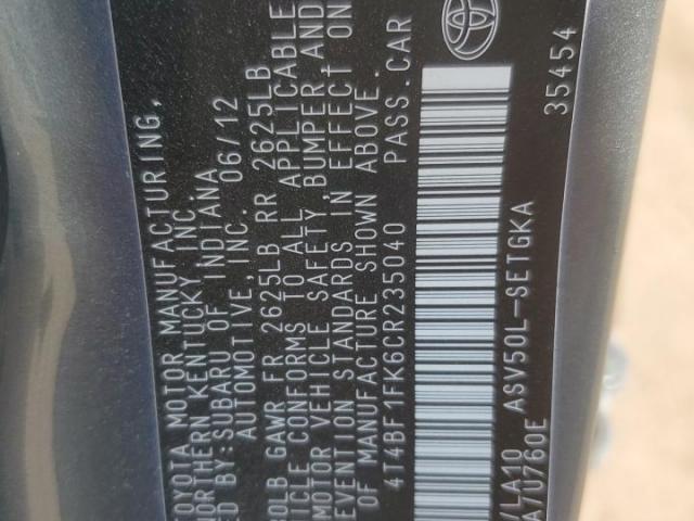 Toyota Camry Base Image 9