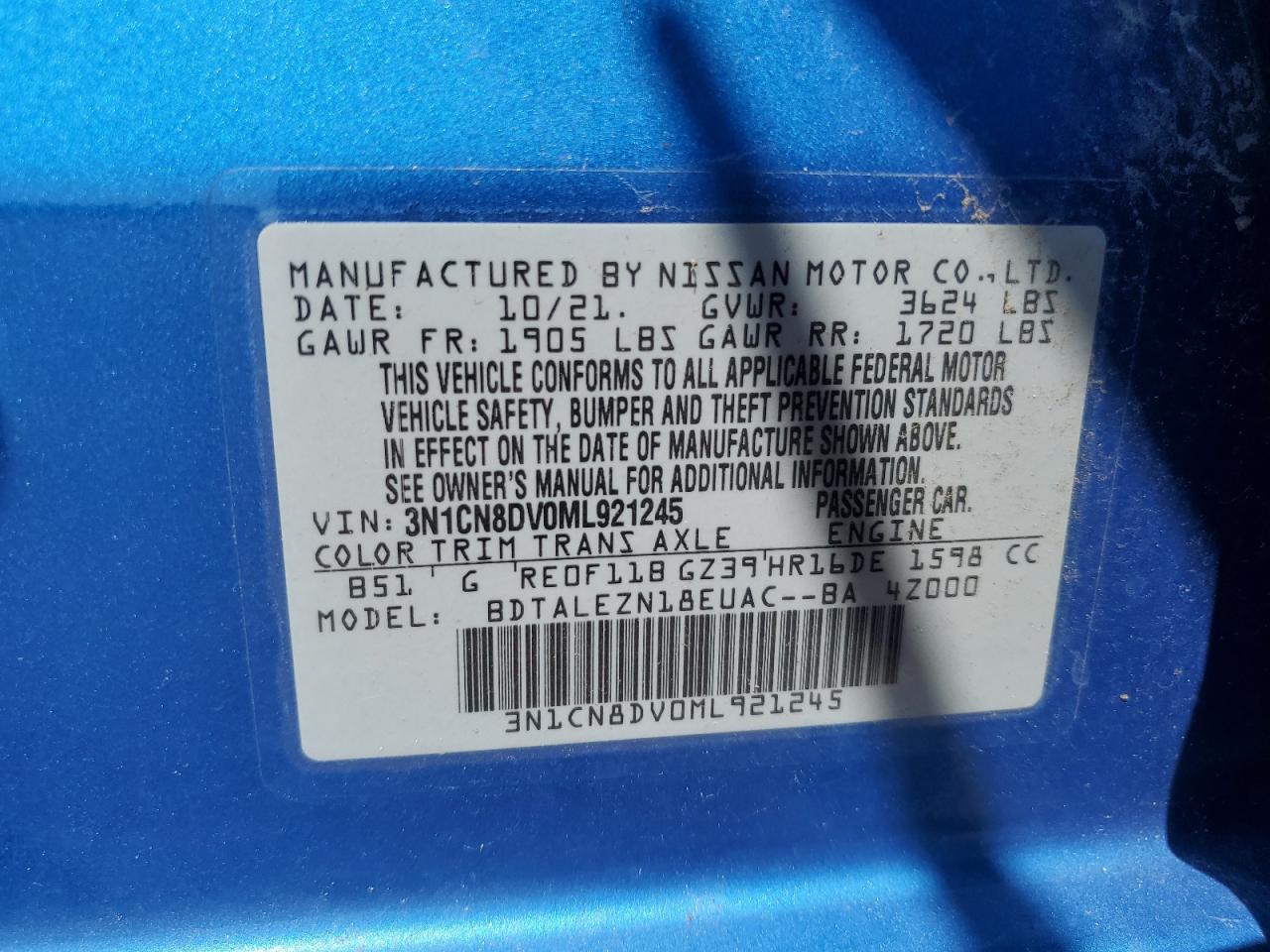 Nissan Versa S Image 10