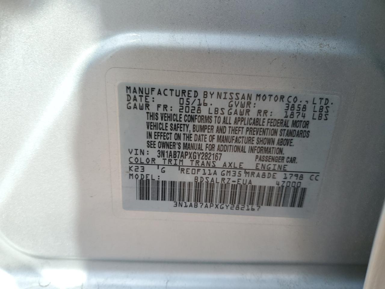 Nissan Sentra S Image 10