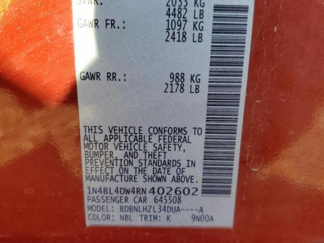 Nissan Altima Sv Image 4