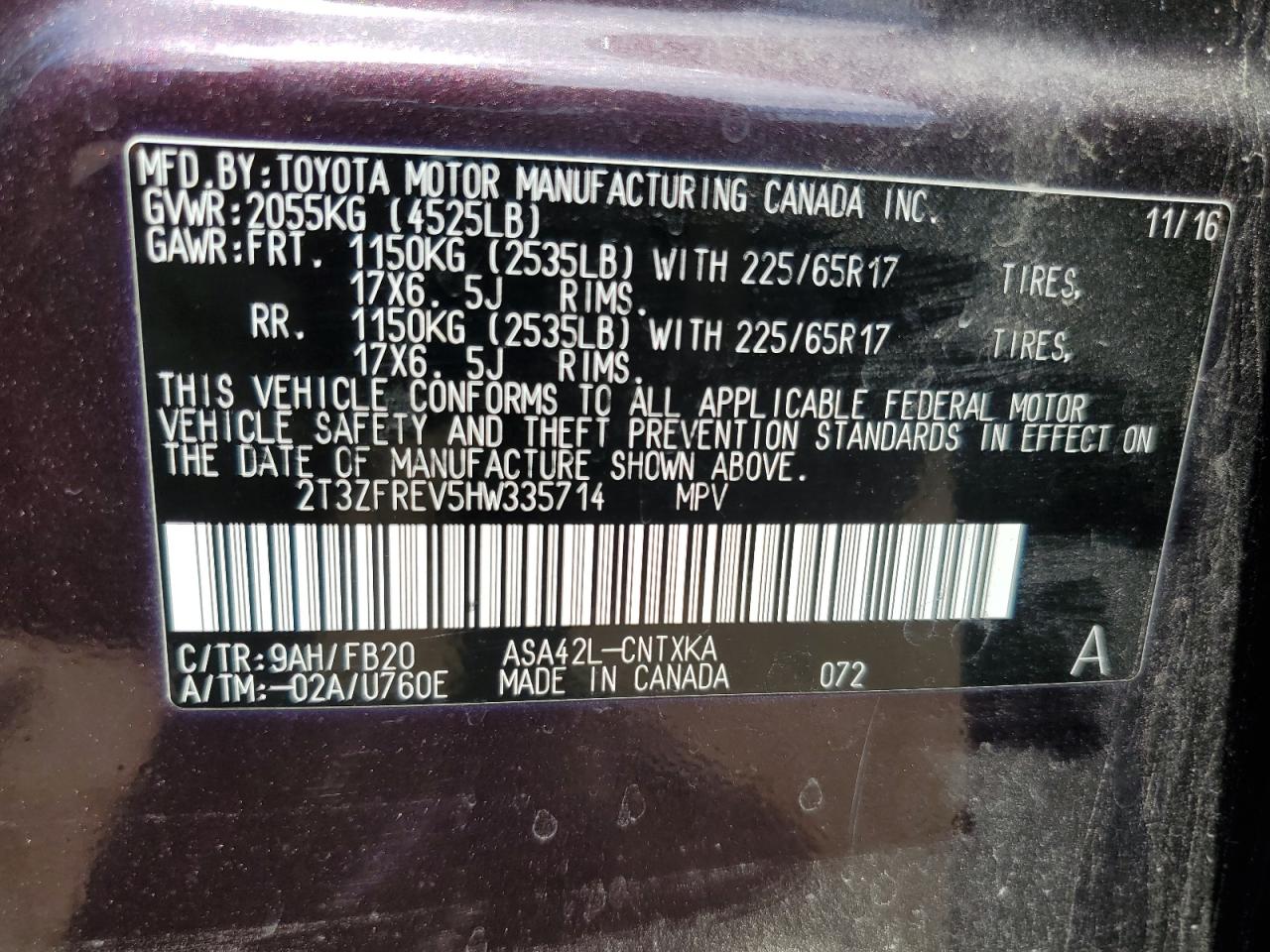 Toyota RAV4 Le Image 10