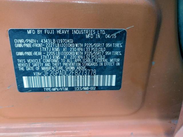 Subaru Xv 2.0 Premium Image 11