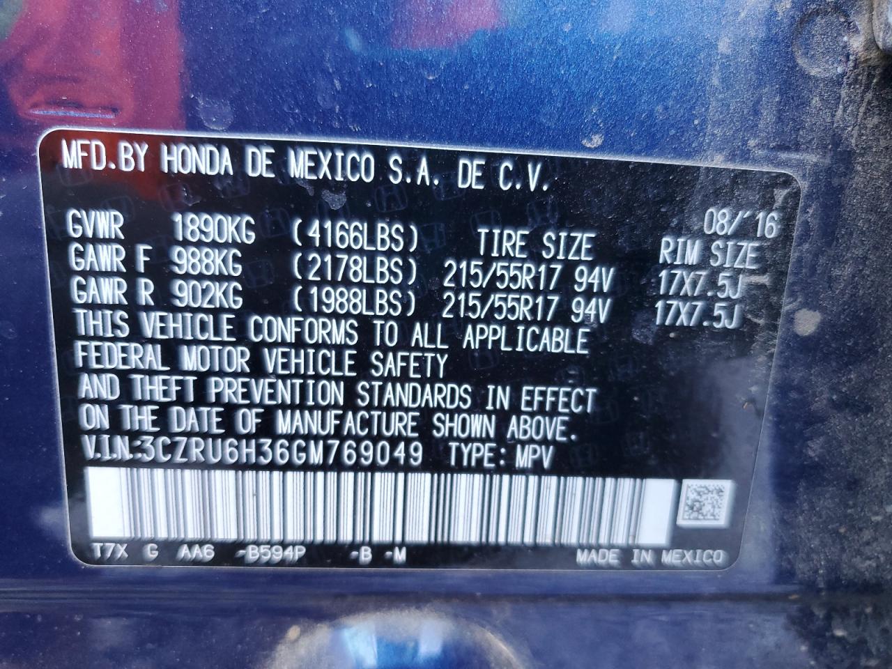 Honda HR-V Lx Image 11