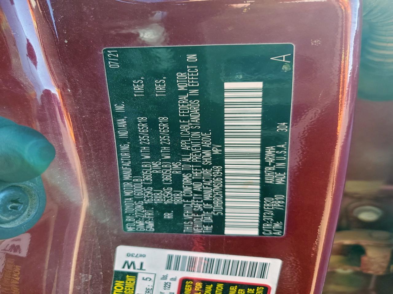 Toyota Highlander Hybrid Xle Image 7