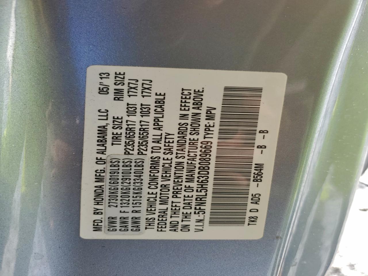 Honda Odyssey Exl Image 11