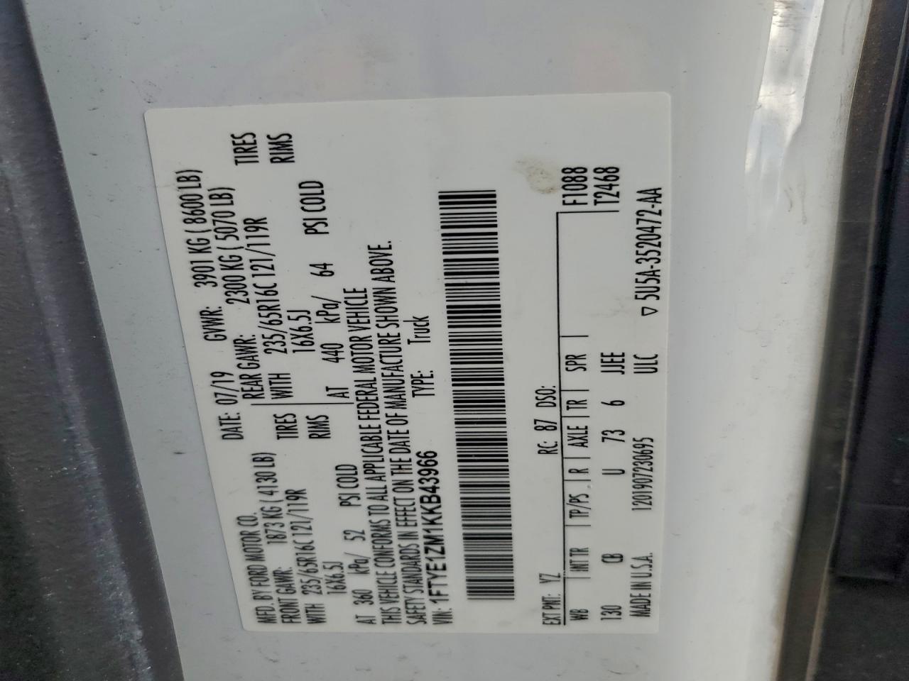 Ford Transit T-150 Image 9