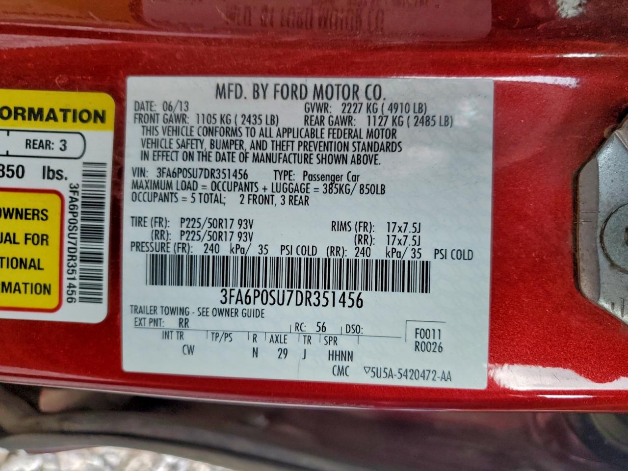 Ford Fusion Titanium Phev Image 7