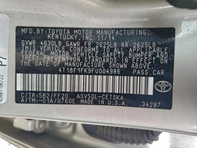 Toyota Camry Le Image 3