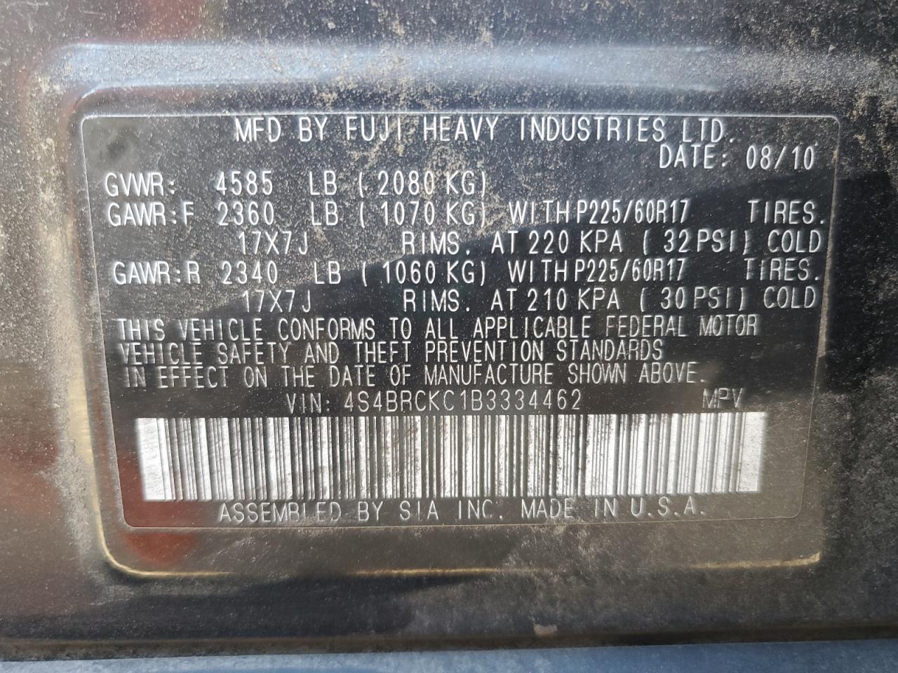 Subaru Outback 2.5i Limited Image 12