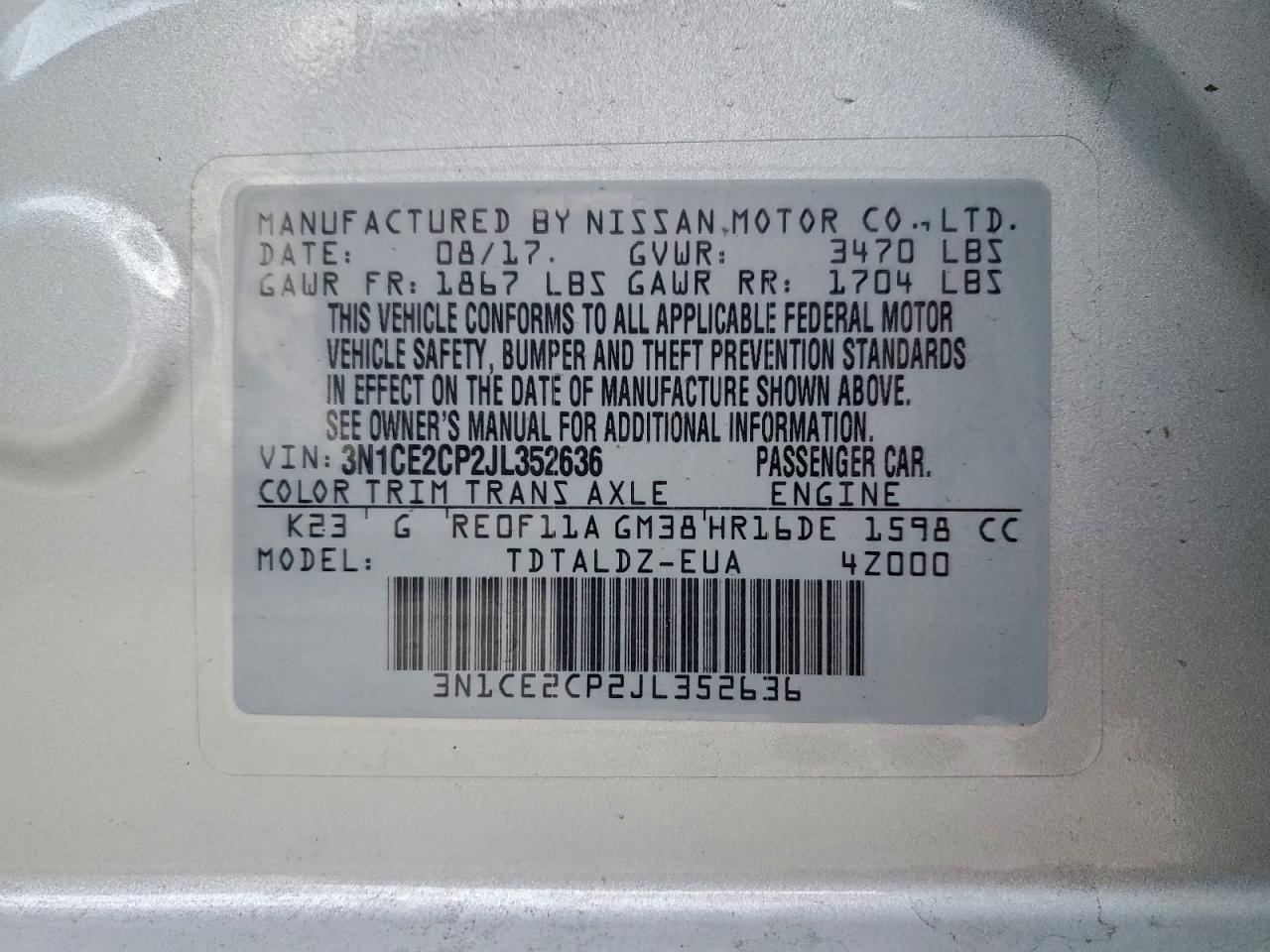 Nissan Versa S Image 10