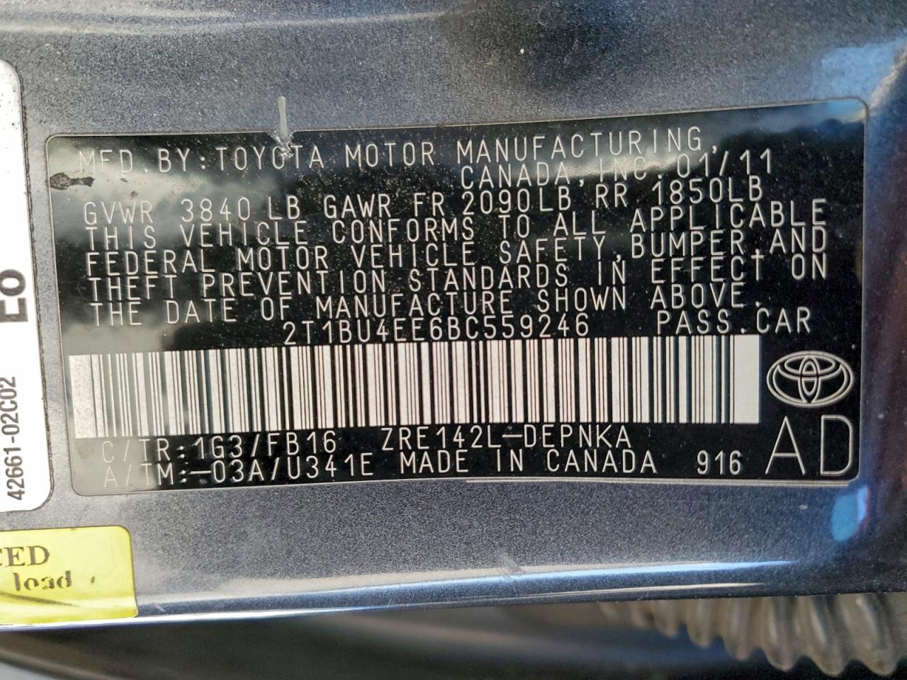 Toyota Corolla Base Image 13