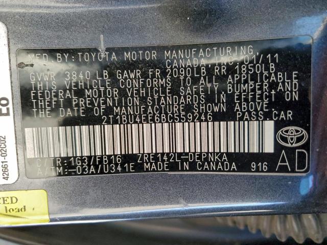 Toyota Corolla Base Image 13