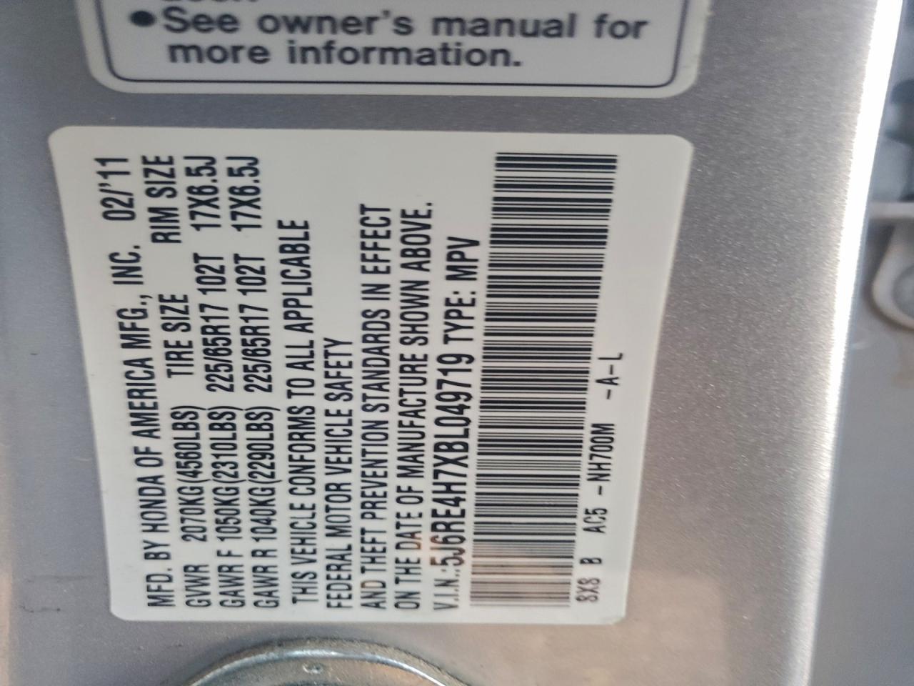 Honda Crv Exl Image 11