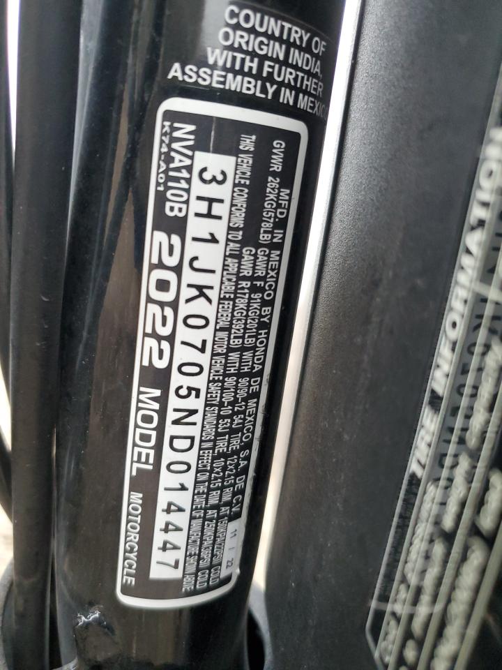 Honda Nva110 B B Image 7