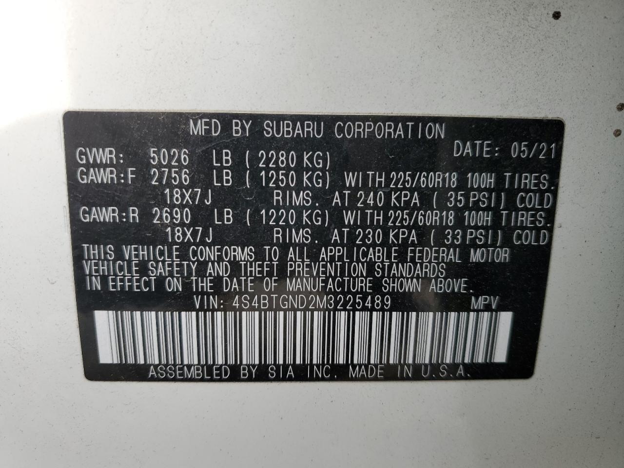 Subaru Outback Limited Xt Image 8