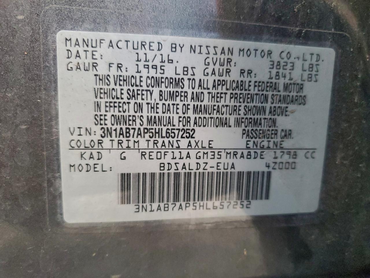 Nissan Sentra S Image 10