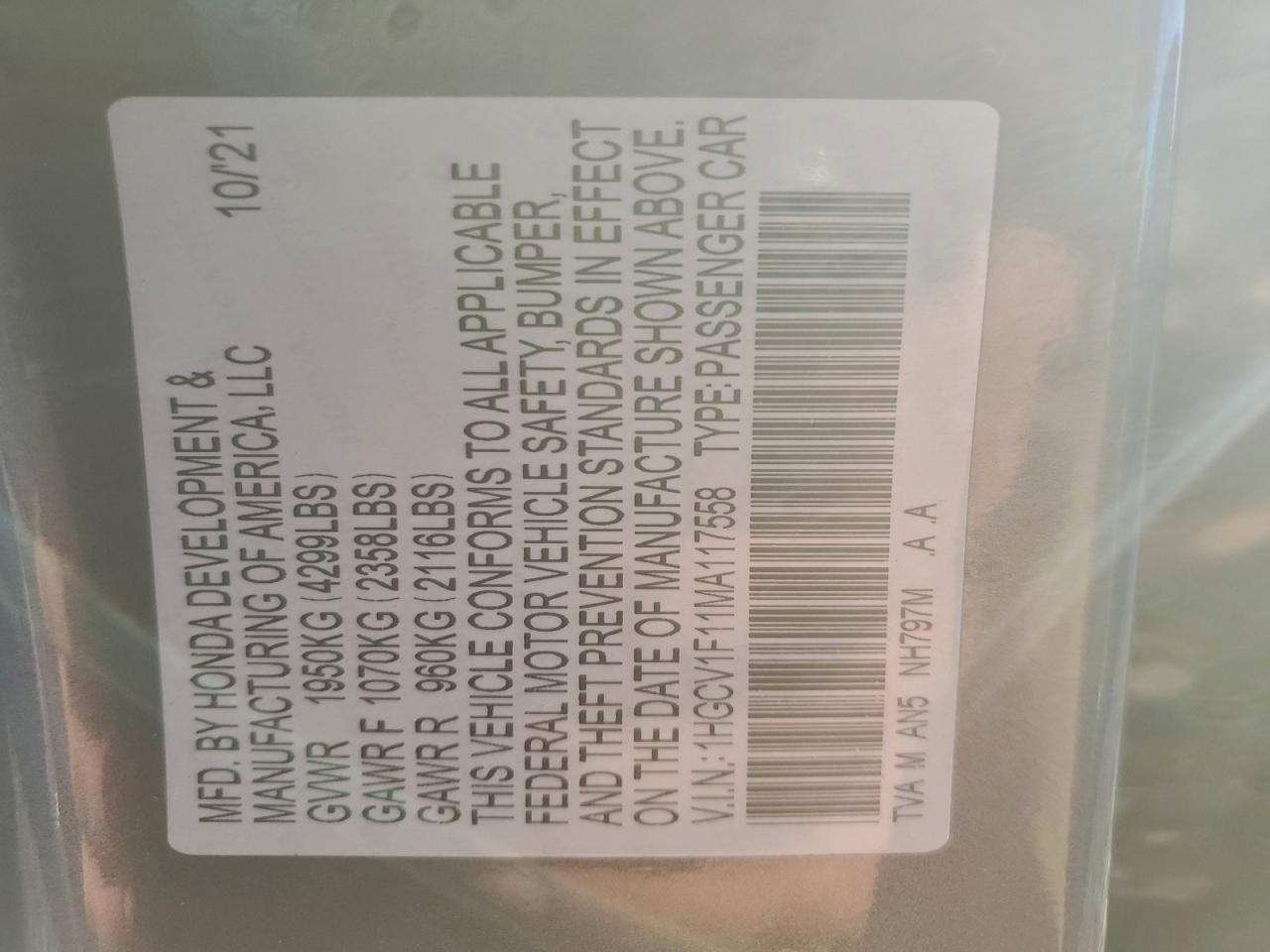 Honda Accord Lx Image 10