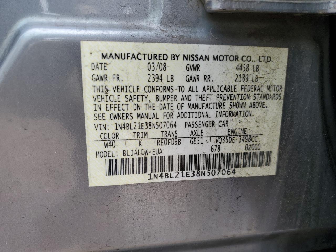 Nissan Altima 3.5se Image 9