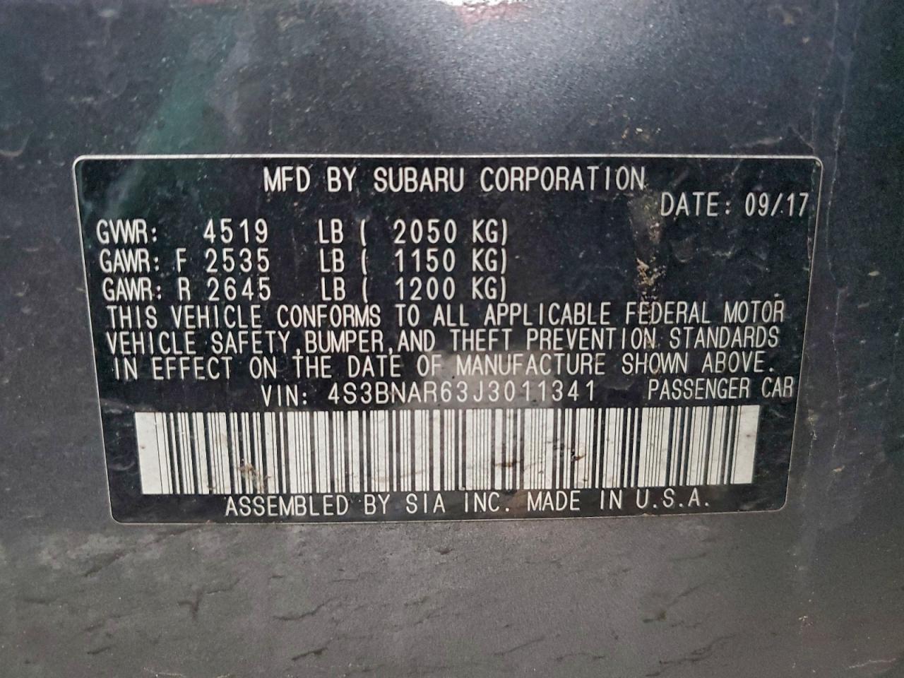 Subaru Legacy Sport Image 9