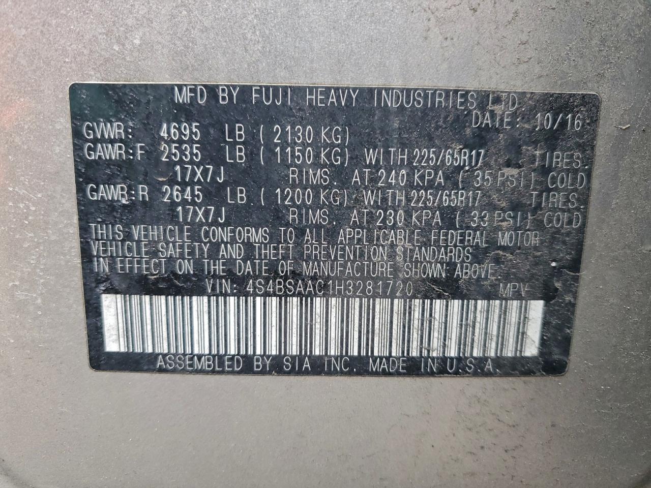 Subaru Outback 2.5i Image 8