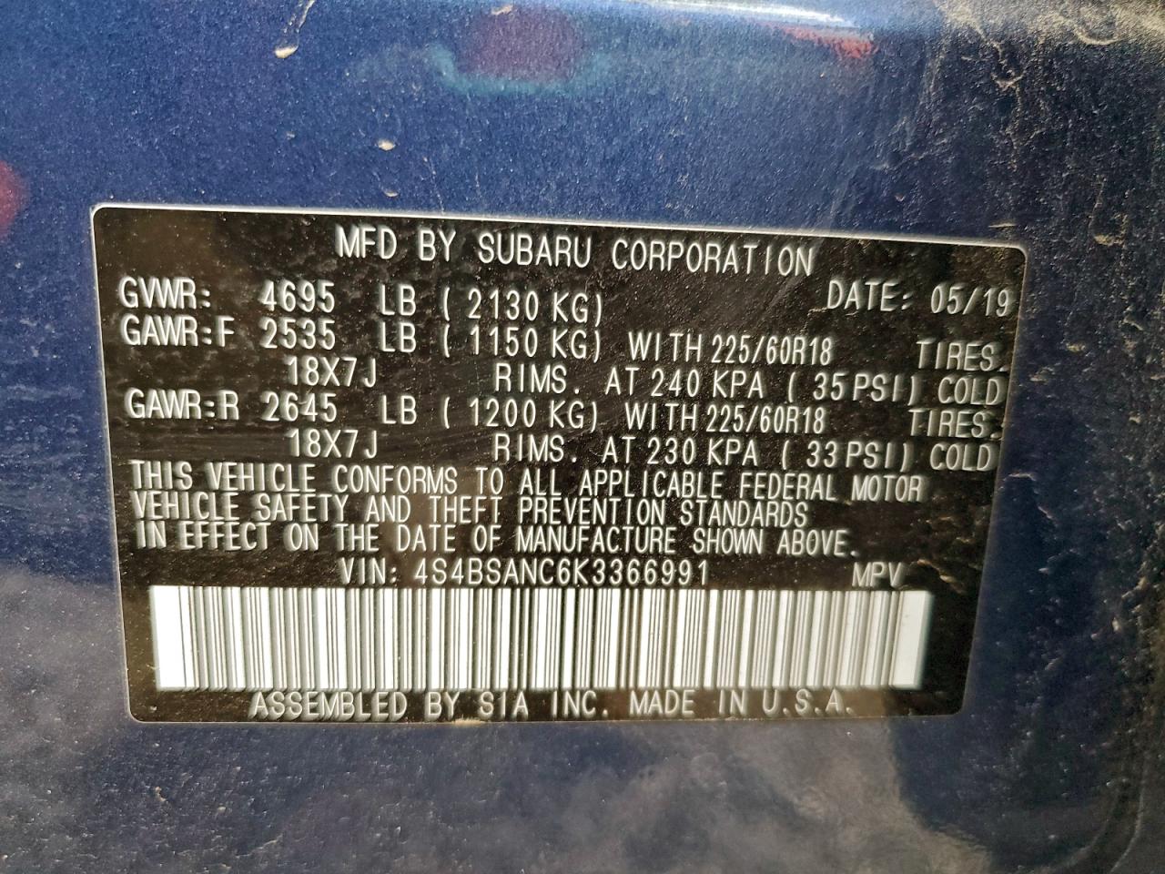 Subaru Outback 2.5i Limited Image 13