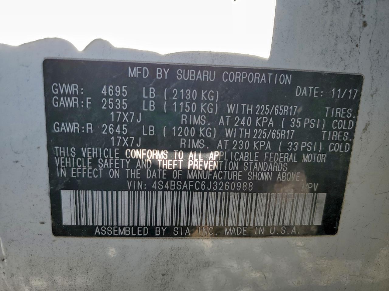 Subaru Outback 2.5i Premium Image 8