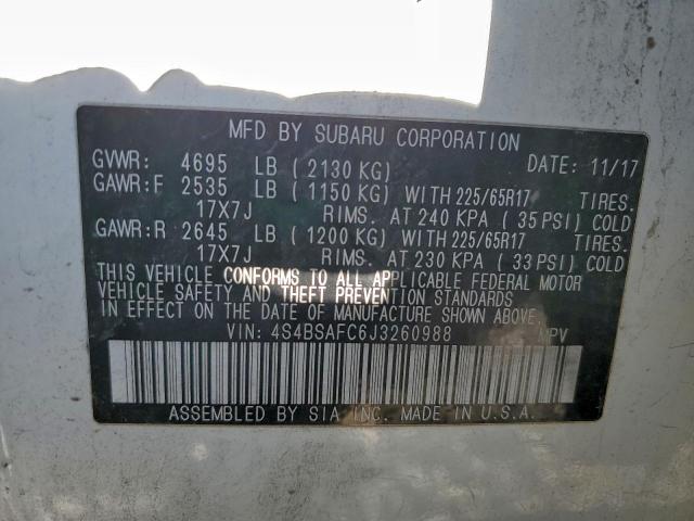 Subaru Outback 2.5i Premium Image 8