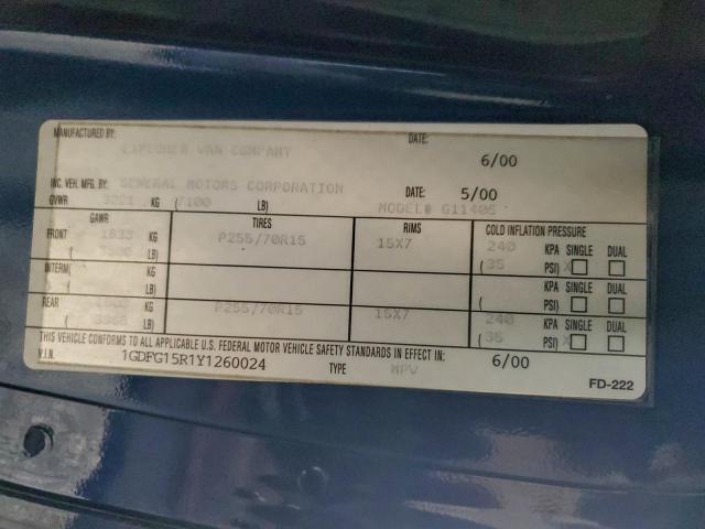 GMC Savana Rv G1500 Image 10