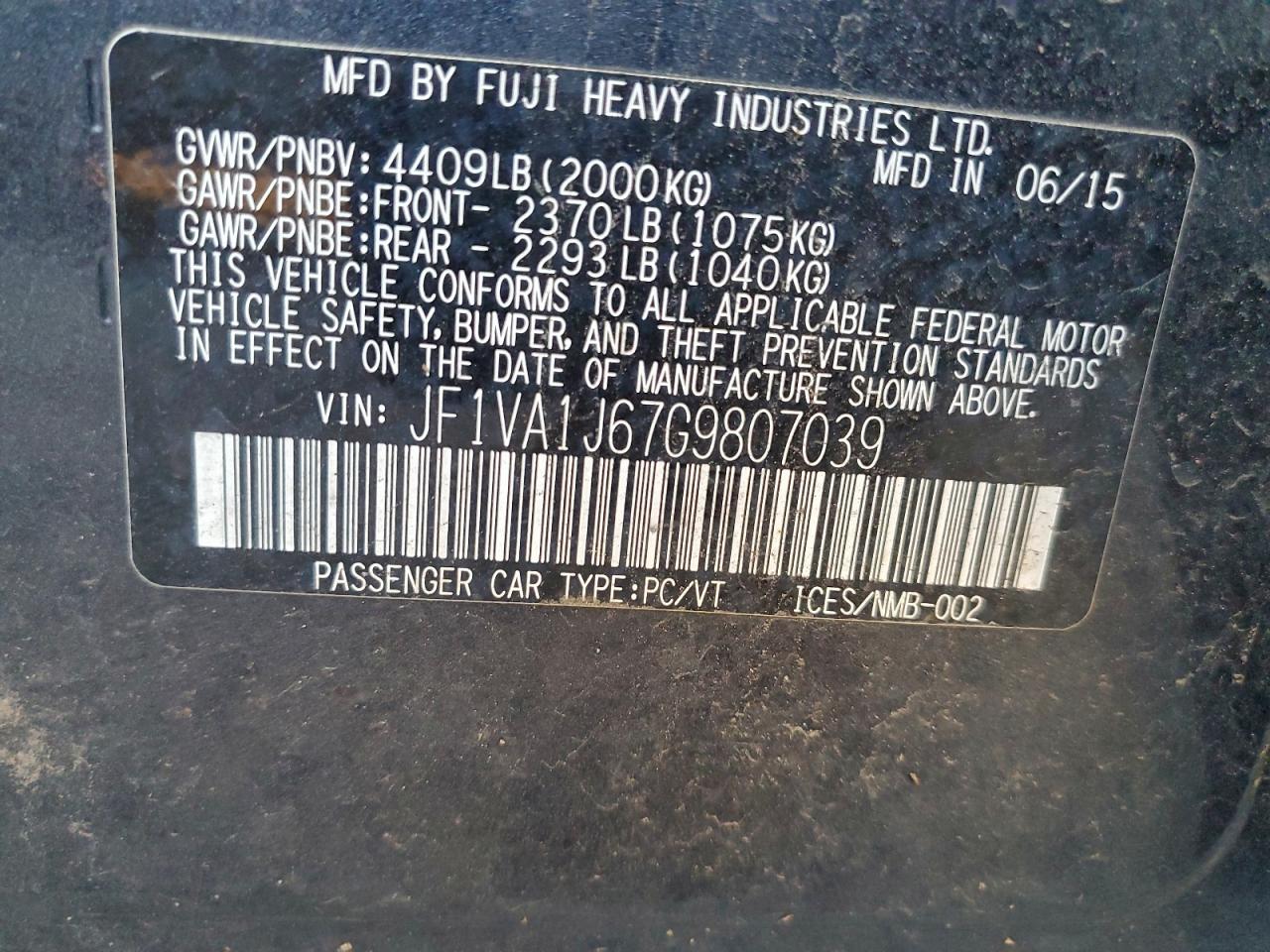 Subaru WRX Limited Image 10