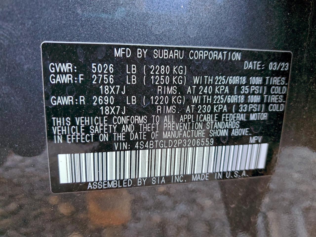 Subaru Outback Onyx Edition Xt Image 12