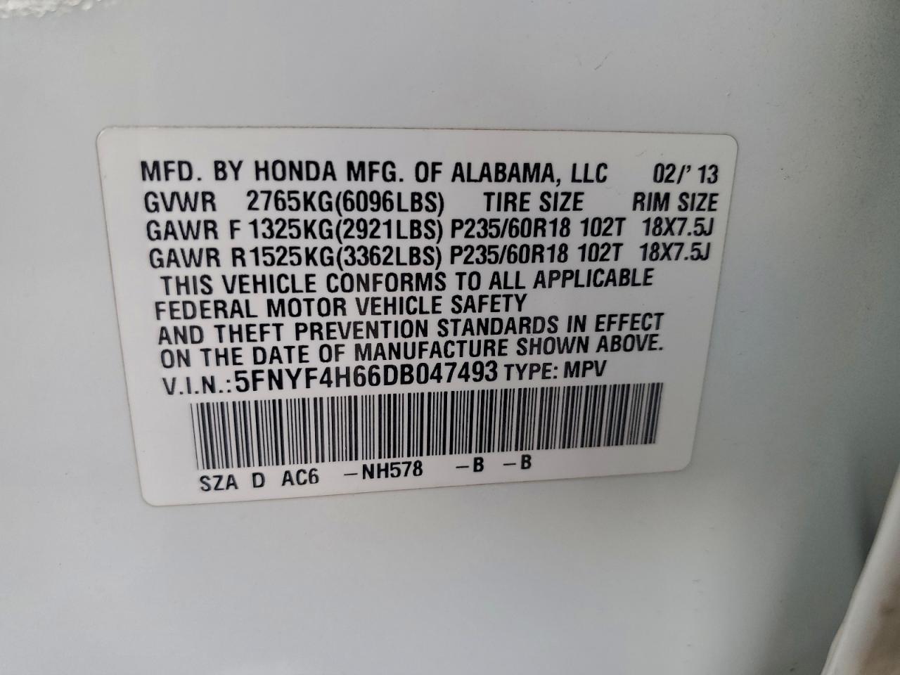 Honda Pilot Exl Image 8