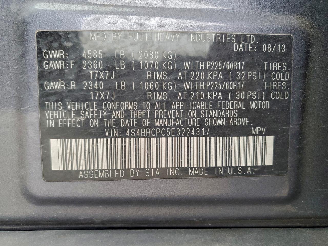 Subaru Outback 2.5i Limited Image 10