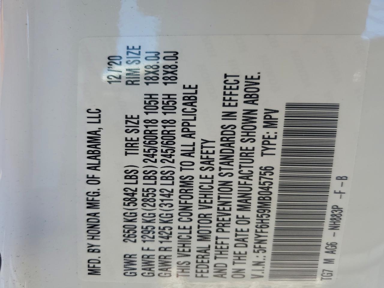 Honda Pilot Exl Image 11