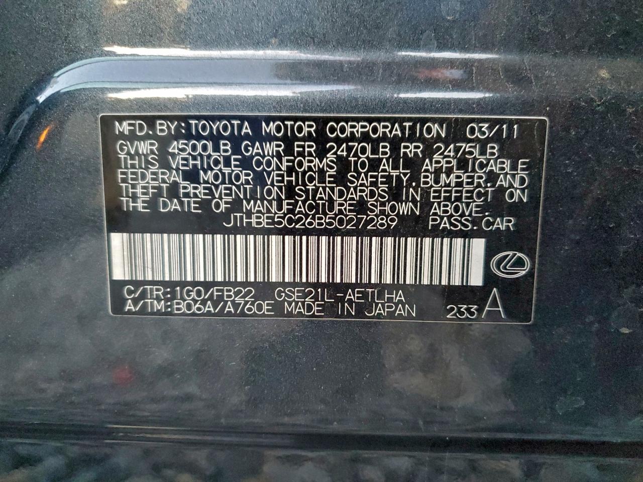 Lexus Is 350 Image 10